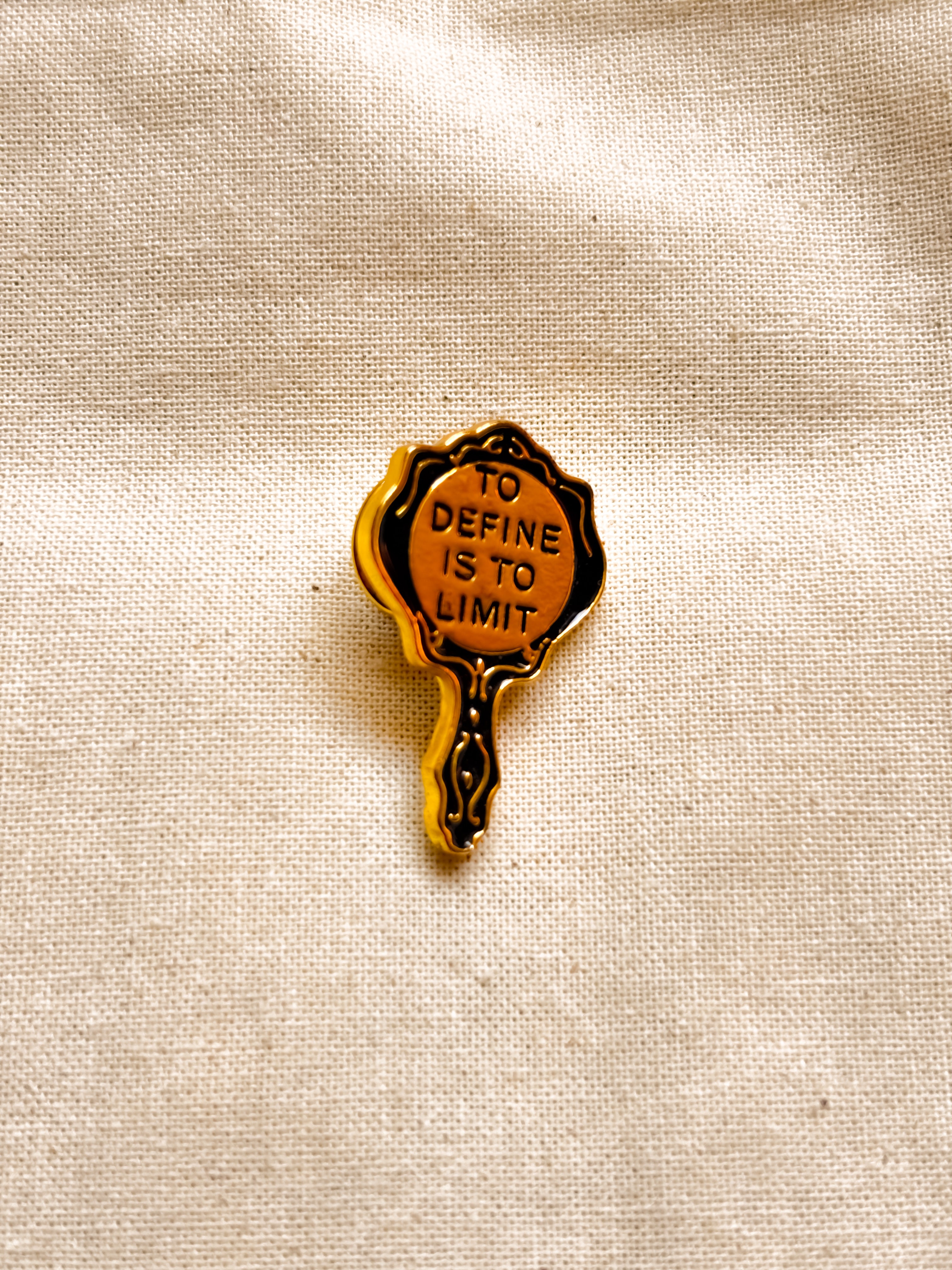 Pin “To define is to limit”